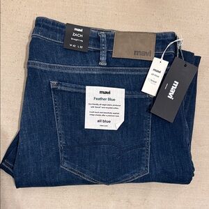 Mavi Zach Straight Leg Jeans in Feather Blue